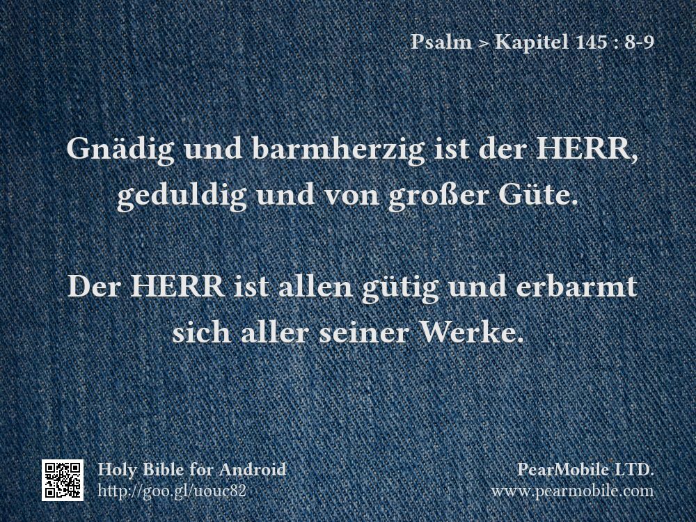 Psalm, Kapitel 145:8-9